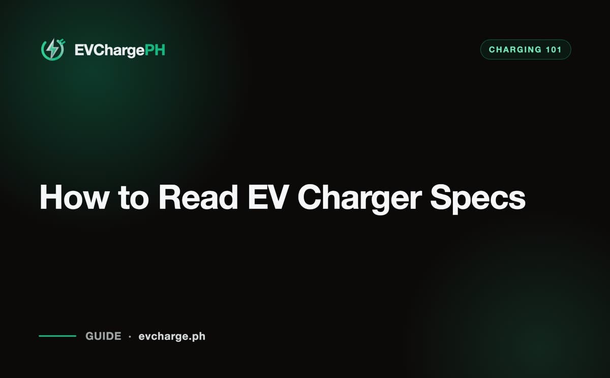 How to Read EV Charger Specs: kW, Connectors and Networks
